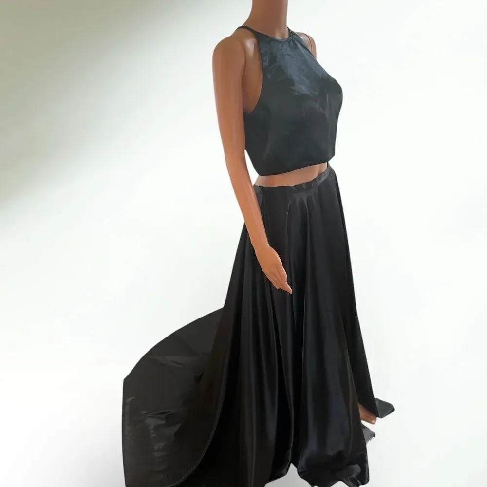 sherri hill black two piece dress Sherri Hill 55409 main image 0